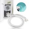 Washing Machine Hoses, Flexible Thickened Water Inlet Hose Washer Pipe with Connectors for Washing Machine Accessories White (3meter) view 2