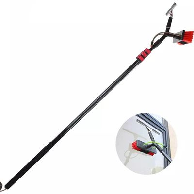 6M-10.8M Window Cleaning Pole, Outdoor Window Cleaner Kit, Water/Hose Fed Pole, Window Cleaning Brush Equipment, Cleaning Photovoltaic and Solar Panels/5.4M/18Ft/7.2M/24Ft