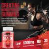 Creatine Monohydrate Gummies 5000mg Per Serving for Men & Women, Enhanced with Taurine & Vitamin B6, Pre -Workout Supplement for Muscle Growth, Strength & Recovery, Berry Flavor, 60 Vegan Gummies view 2