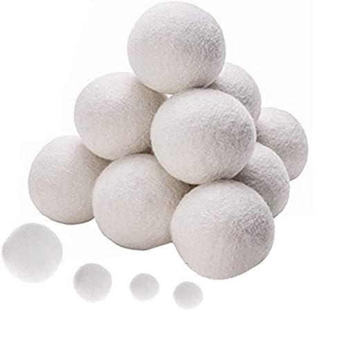 YangHaoDiSY Wool Dryer Balls, Reusable Tumble Dryer Balls (6Pcs/3cm)