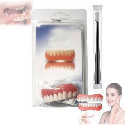Yunpso Denture Silicone Reline Kit, Teeth Upper and Lower Veneer for Men and Women,Vumela Soft Denture Reline Kit,Snap on Soft Denture Reliner Kit,Denture Silicone Reline Kit (1pcs)