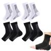 Sports Protective Socks, 4 Pairs Of Basketball Socks, Breathable And Sweat Resistant Material, Used For Sports And Running, Non Slip Sports Socks, Elastic Ankle Support Strap, Men's And Women's Foot P view 1