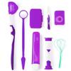 Muteitt Portable Orthodontic Oral Care Kit for Braces, Interdental Brush Dental Wax Dental Floss Toothbrush Cleaning Kit, Braces Cleaning Kit for Teeth view 4