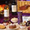 Elegant Christmas Hamper Luxury Festive Gift with Wine Sweets Family Basket view 3