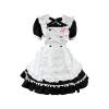 LUSHAasd Women's French Maid Costume Maid Fancy Dress Ladies Cosplay Party Maid Outfit Women Sexy Outfit Cosplay Outfits Cocktail Party Halloween Costumes Black view 1