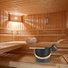 Gdiojnfg Sauna Accessories Kit, 7L Sauna Water Bucket, 7l Sauna Accessories Bucket, Luxurious Finnish Sauna Aluminum Bucket with Long Handle Spoon Set Matching Ladle Sauna Barrel view 3