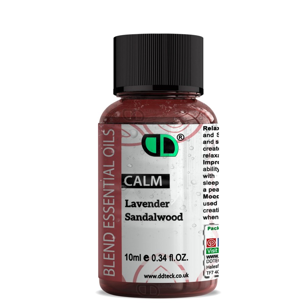 10ml | Calm Essential Oil Blend, 100% Pure & Natural Diffusers, Aromatherapy & Massage Blends | Perfect as a Gift | Vegan, GMO Free