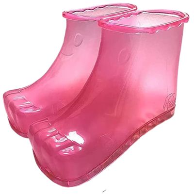 Foot Soaker Shoes, 1 Pair Foot Bath Shoes, Massage Foot Bath Shoes Foot Basin Wearable Foot Soaking Tub Plastic Foot Bath Tub for Foot Massage Foot Soaker, Foot Basin for Soaking Feet