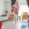 Mop Head Refills - Adjustable Stainless Steel Mop Pole | Mop Replacement Handle | Detachable Extended Mop Rod Pole for Triangle Mops, Broom Heads, and Mop Heads view 3