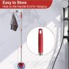 Mop Head Refills - Adjustable Stainless Steel Mop Pole | Mop Replacement Handle | Detachable Extended Mop Rod Pole for Triangle Mops, Broom Heads, and Mop Heads view 4