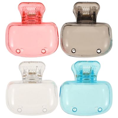 Healeved 4pcs Travel Toothbrush Holder Case Toothbrush Covers Sturdy Plastic Head Protection Cap