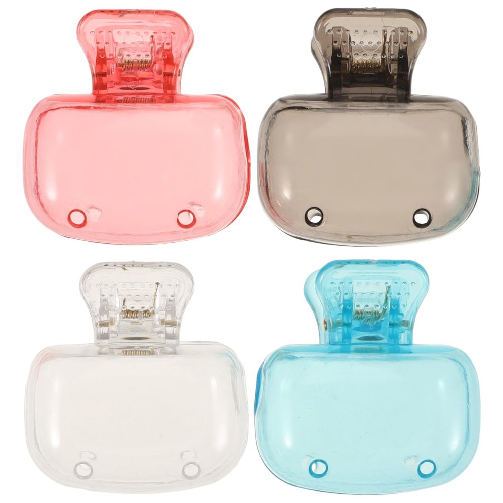 Healeved 4pcs Travel Toothbrush Holder Case Toothbrush Covers Sturdy Plastic Head Protection Cap