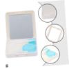 Hoement 3sets Eye Contact Lens Companion Box DIY Makeup Mirror Travel Case for Contacts Lenses Halloween view 4