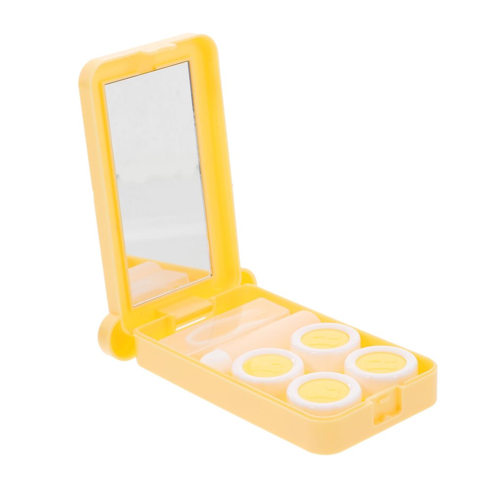 Anneome Companion Box Portable Leakproof Small Case for Contacts Lens Holder Compartments for Outdoor Travel
