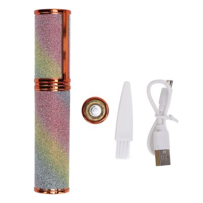 Eyebrow Hair Remover, 2 in 1 Rechargeable Facial Hair Removal Trimmer, Painless Electric Hair Removal Device for Face Eyebrows Leg Arm Peach Fuzz Lips