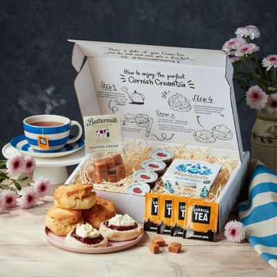 The Gluten Free Cream Tea Hamper  Premium Gift Set with Clotted Cream Fudge
