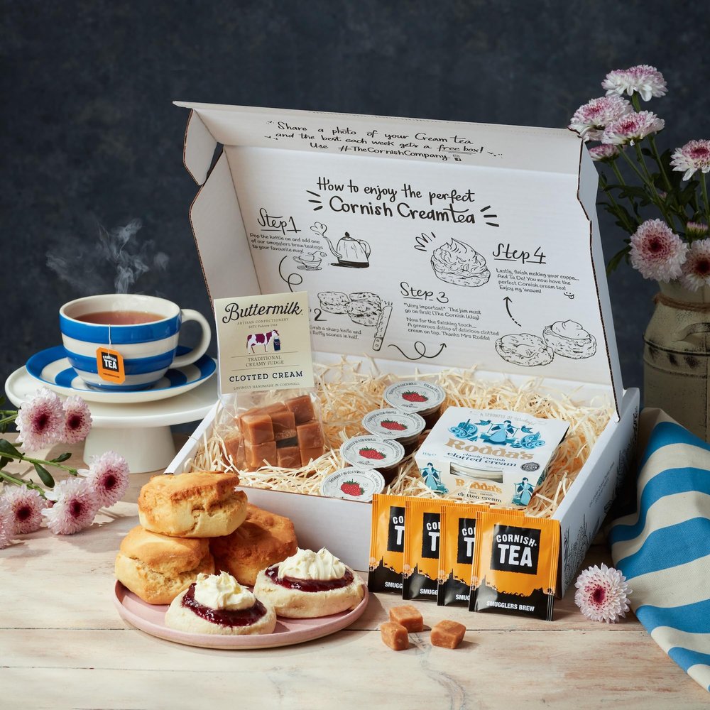 The Gluten Free Cream Tea Hamper  Premium Gift Set with Clotted Cream Fudge