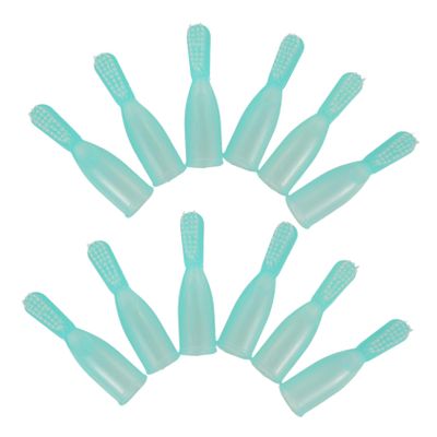 Anneome Portable Mini Toothbrush Finger Sleeve Soft Bristles 20pcs Set for Prison Inmate Oral Care Travel Use