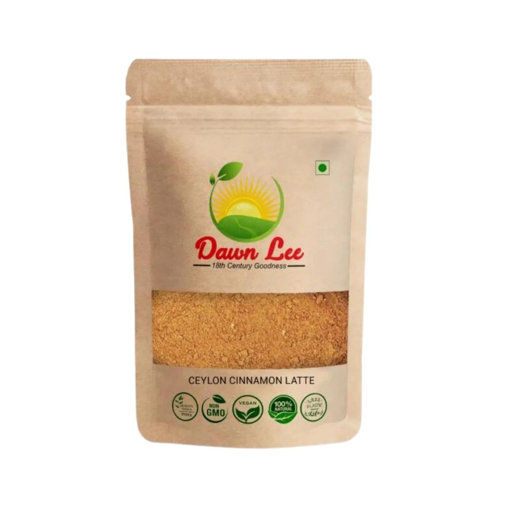 Ceylon Cinnamon Latte 50gm/1.76oz- Sugar Free- No Cassia- Healthy Beverage- Ayurvedic Drink Powder- Natural Ingredients- Antioxidant Rich- Aromatic Spices- Authentic Ceylon Cinnamon