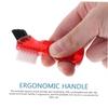 Anneome Mini Brush 3pcs Set Double-Headed Portable Toothbrush for Oral Care Small Household Cleaning Brush Red Orange Green for Personal Maintenance view 2