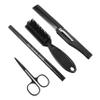 FRCOLOR 4pcs Full Beard Styling Kit Men Beard Pencil Brush Comb Scissors for Mustache Maintenance view 1