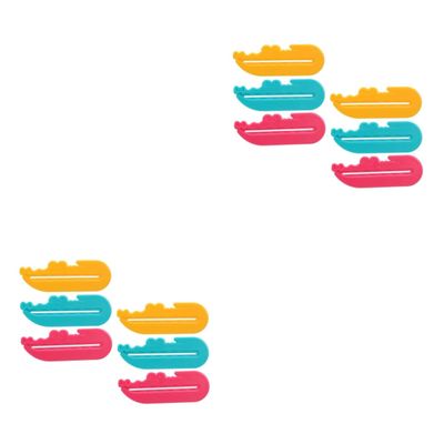 FRCOLOR 12pcs Toothpaste Squeezing Clamps Tooth Paste Extruder for Efficient Dispensing for Bathroom Use Made of Material Random Color