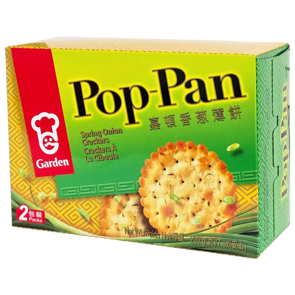GARDEN Pop-Pan Spring Onion Crackers 200g (1 Pack)