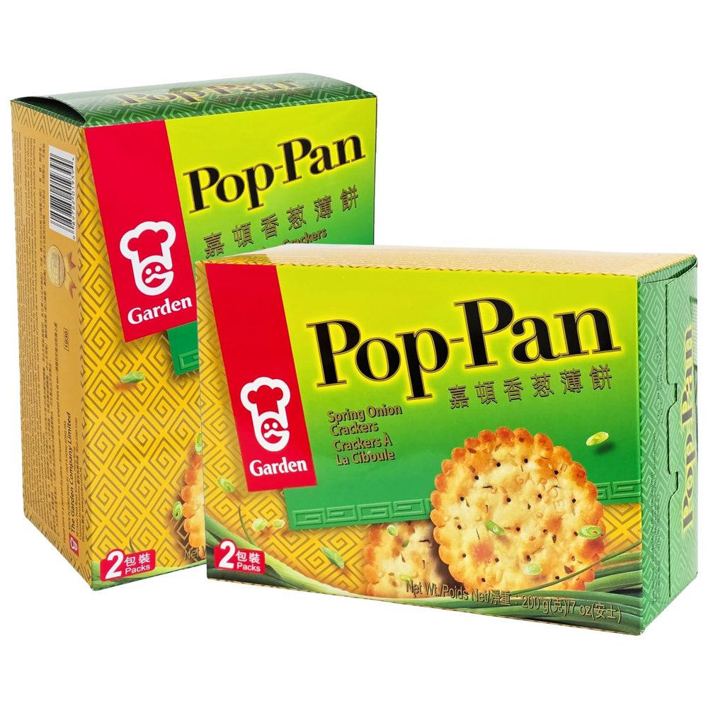 GARDEN Pop-Pan Spring Onion Crackers 200g (2 Pack)