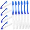 BCOATH 10pcs Foldable Travel Toothbrush Portable Household Oral Cleaning Soft Bristles for Daily Use view 1