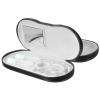 Beavorty 2 in 1 Double Sided Portable Glasses Case Travel Contacts Lens Case with Built Mirror Tweezers Remover and Solution Bottle Blue view 1