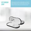 Beavorty 2 in 1 Double Sided Portable Glasses Case Travel Contacts Lens Case with Built Mirror Tweezers Remover and Solution Bottle Blue view 3