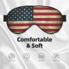 American Flag Eye Mask, Blackout Eye Mask Unisex,Sleep Eye Covers with Adjustable Straps, Travel Eye Mask view 3