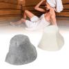 2 Pieces Sauna Hat Felt Bath Hat Vaporarium Hat Absorbent Bathroom Sauna Hat Hair Women Men Sauna Accessories view 4