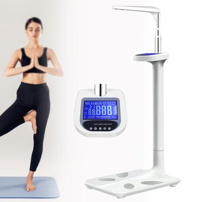 Body Fat Analyzer Scale - Professional 440LB Capacity Physician Weight Scale with LCD Display for Weight, Height, BMI & Obesity Value Measurement