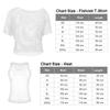 WILDPARTY Women's Casual Sexy Off Shoulder T-Shirt 80s 90s Outfit 80's Costume Fishnet Neon Shirt Summer Short Sleeve, Fishnet Two Pieces--white, XL view 2