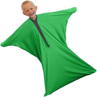 Sensory Body Sock for Kids Full Body Wrap Stretchy Body Sox Easy to Wash Breathable to Relieve Stress for Children with Autism Anxiety(Grn,M)
