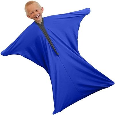 Sensory Sleep Pod The Original Cooling Machine Washable Wearable Blanket + Weighted Blanket Alternative for Men Women and Teens(Marineblau,XL)