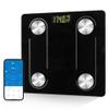 YPENSLZX Digital Simple Scale with Led Display Practical Body Fat Scale, Bathroom Scale with Smartphone App (Black) view 1