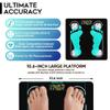 YPENSLZX Digital Simple Scale with Led Display Practical Body Fat Scale, Bathroom Scale with Smartphone App (Black) view 4