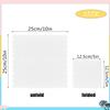 RINDOJIN 200 Pieces 2-Ply White Scalloped Napkins Folded 5 x 5 inch Disposable Cocktail Napkins Paper Napkins for Dinner Wedding Birthday Party White Beverage Napkins view 3