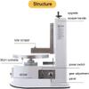 GYDUHYE Electric rotary adjustable cake applicator Cake Cream Icing Coating Machine Automatic Round Bread Cake Cream Butter Cake Cream Spreading Daubing Icing Machine (Size:110V,Color:White) view 4