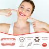 Clip in Veneers Teeth 1 Pair Temporary Tooth Repair Kit, Instant Veneers Dentures False Teeth Covers Top & Bottom, Silicone Dentures Cosmetic Teeth for Men Women to Have A Confident Smile view 3