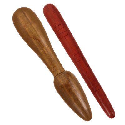 minkissy 2pcs Foot Circulation Massager Stick Wooden Roller Stick for Foot Reflexology Body Relaxation