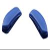 ZoRHac Eye Glasses Nose Pads,Silicone Nose Cushions,Blue 18 * 7 mm Plastic Anti-Slip Spectacles Nose Pad view 1