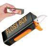 Goowafur Oral Floss Picks Travel Case | Floss Box Floss Pick Case,Automatic Pop Floss Dispenser, Floss Travel Case Storage Organizer, Floss Pick Holder, Oral Pick Holder view 1