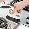 2 in 1 Groove Cleaning Brush Window Track Cleaning Tools, Multipurpose Hard Bristle Crevice Cleaning Brush with Hidden Scraper, Sliding Door Track Cleaner (Gray) view 2