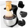Beaupretty Beard Brush Stand and Acrylic Razor Display Holder for Mens Shaving Accessories, Black Shaving Brush Holder with Stable Base for Bathroom Use and Beard Grooming view 3