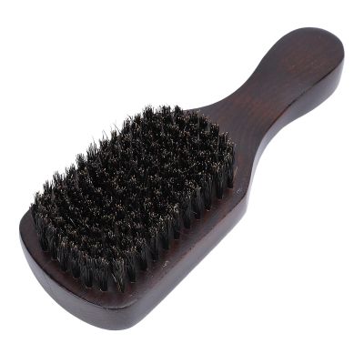 Beard Brush Men Soft Oil Hair Cutting Styling Cleaning Tool with Ergonomic Handle Barber Shop Supplies, Elastic Without Removing Hair Strong And Prevent Falling