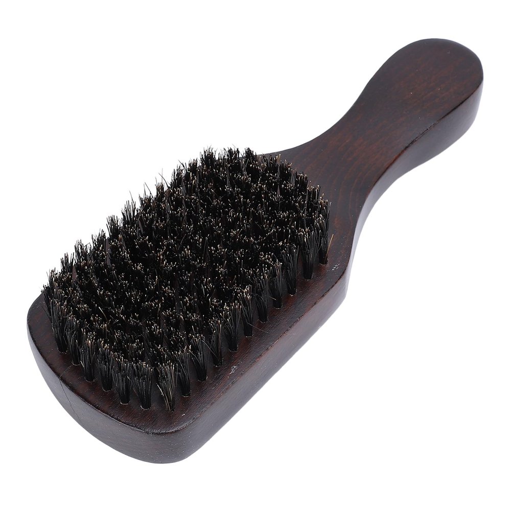 Beard Brush Men Soft Oil Hair Cutting Styling Cleaning Tool with Ergonomic Handle Barber Shop Supplies, Elastic Without Removing Hair Strong And Prevent Falling