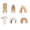 6Pcs Premium Oscillating Saw Blade Set Mixed Multitool Saw Blade Set Tool Accessories for Wood Trimming Grip Lock Washers Cement view 2